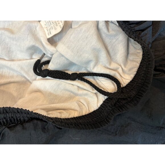 Vintage 90s USA Olympics Black Womens Tracksuit XL Nylon Lined Logo Drawstring - Picture 12 of 14